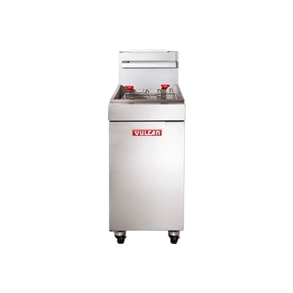 Vulcan Restaurant Equipment Vulcan LG300-1, Freestanding Gas Fryer, 35-40 lb Oil Capacity, 90,000 BTU, Natural Gas, S/S LG300-1 - main